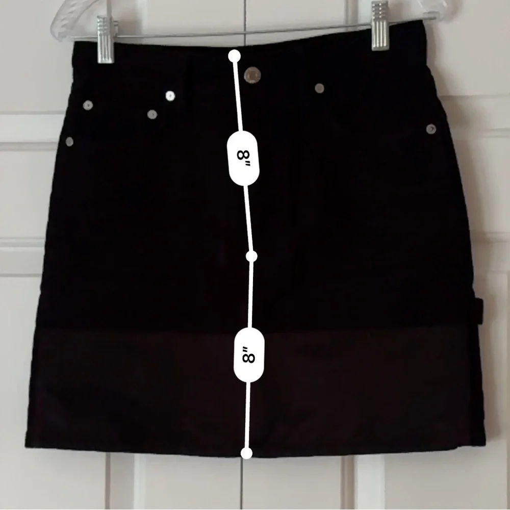 Helmut Lang Satin Hem A-Line Skirt | Minimalist Designer Workwear